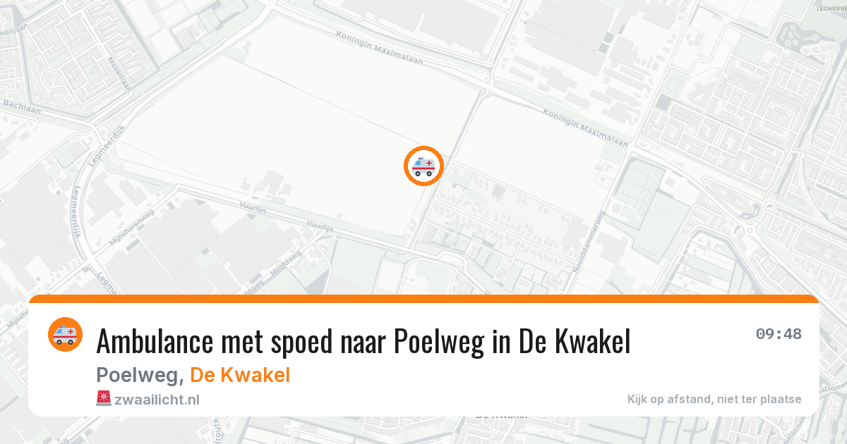 Ambulance met spoed naar Poelweg in De Kwakel — 12 apr 2026