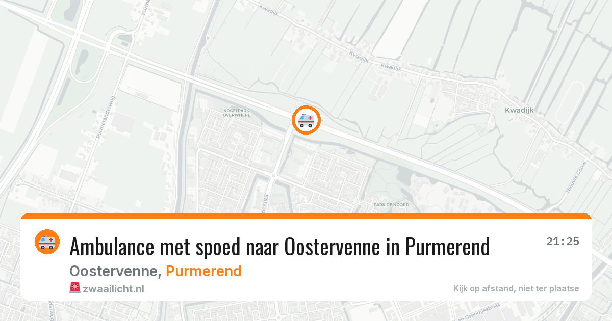 Ambulance met spoed naar Oostervenne in Purmerend — 10 aug 2026