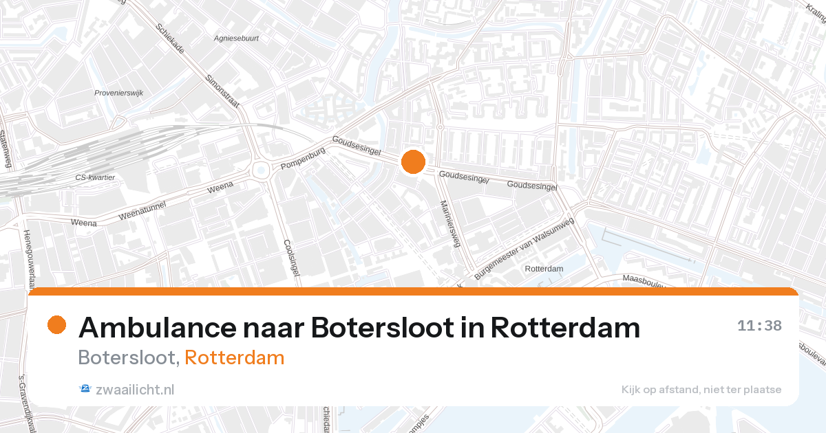 Ambulance naar Botersloot in Rotterdam — 28 aug 2026
