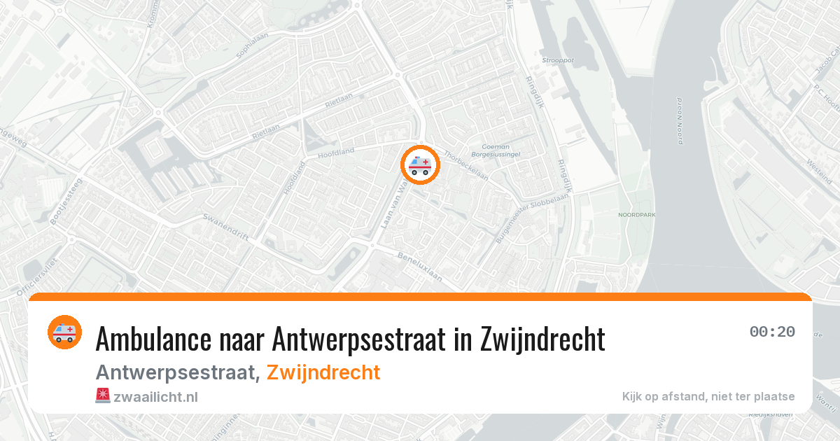 Ambulance naar Antwerpsestraat in Zwijndrecht — 15 jul 2026