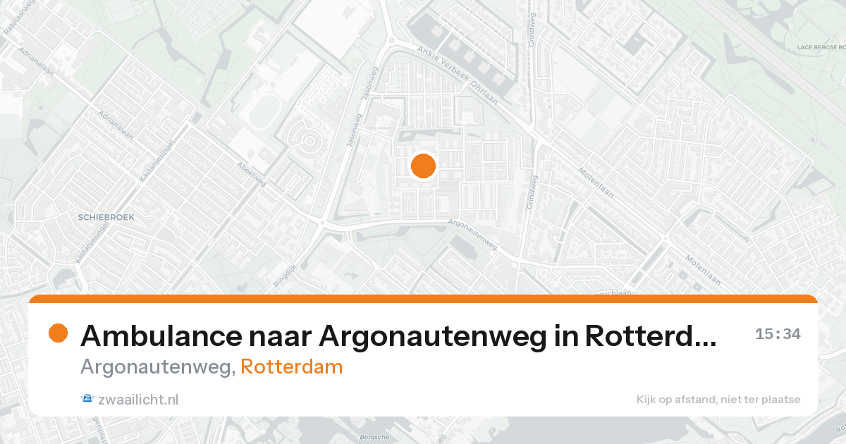 Ambulance naar Argonautenweg in Rotterdam — 19 aug 2026