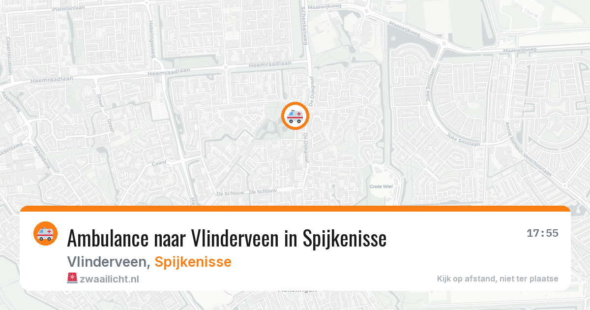 Ambulance naar Vlinderveen in Spijkenisse — 10 aug 2026