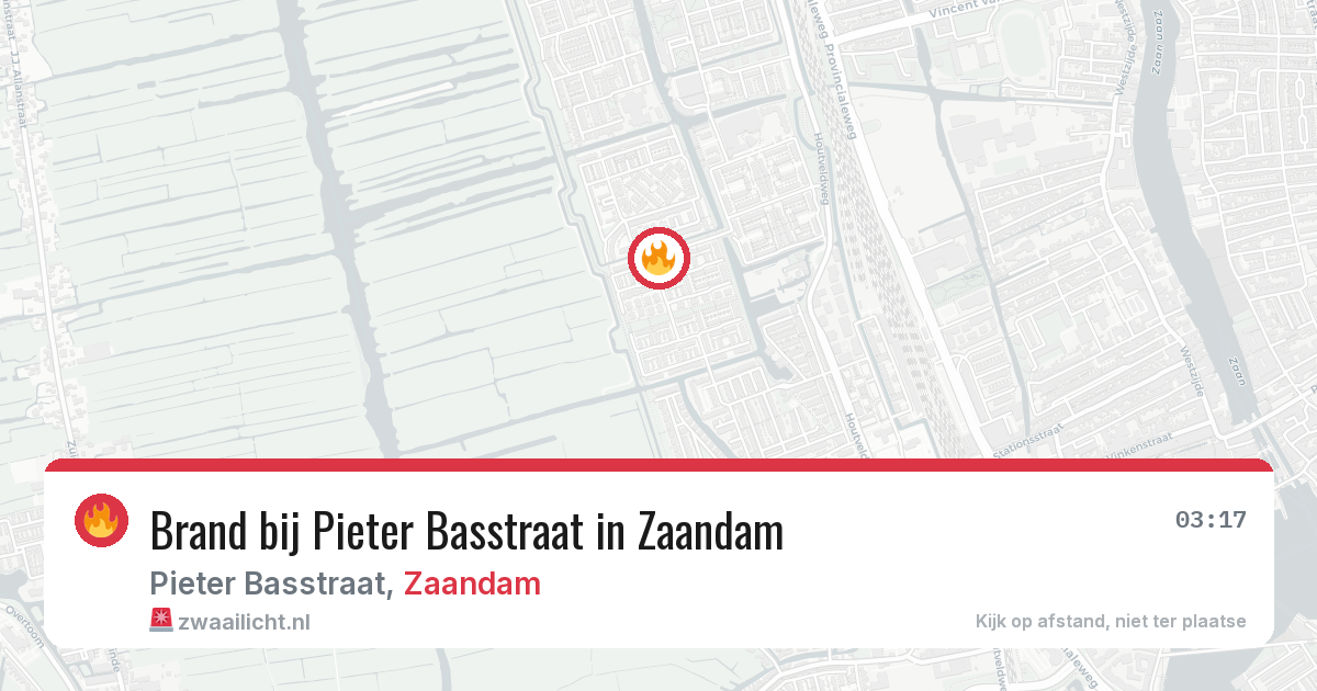 Brand bij Pieter Basstraat in Zaandam — 5 jul 2026