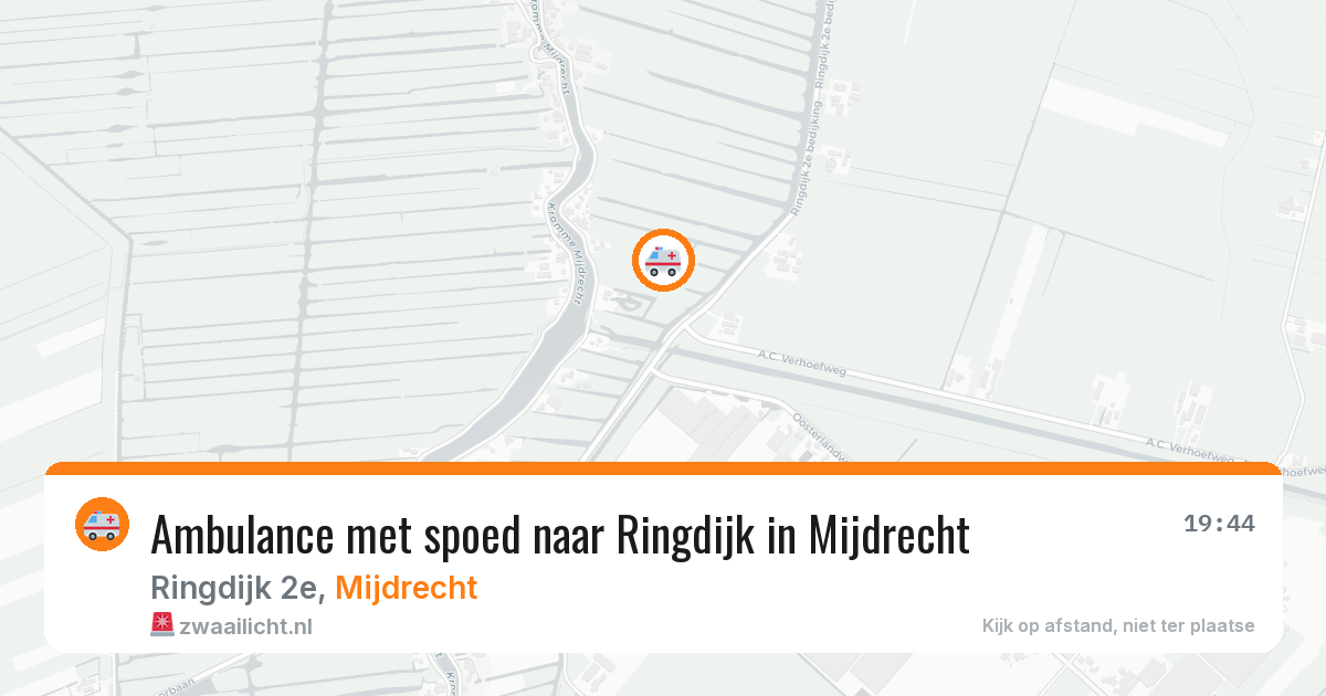 Ambulance met spoed naar Ringdijk in Mijdrecht — 8 jul 2026