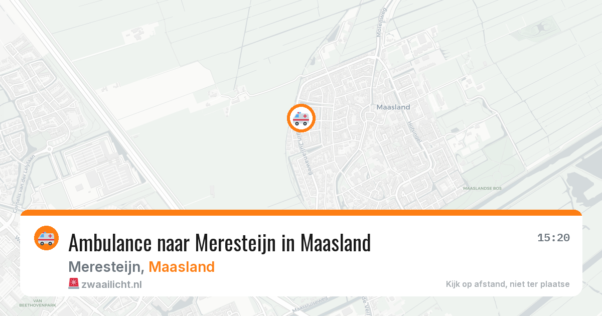 Ambulance naar Meresteijn in Maasland — 17 mrt 2026