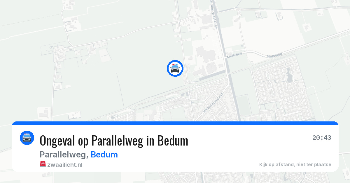 Ongeval op Parallelweg in Bedum — 7 apr 2026