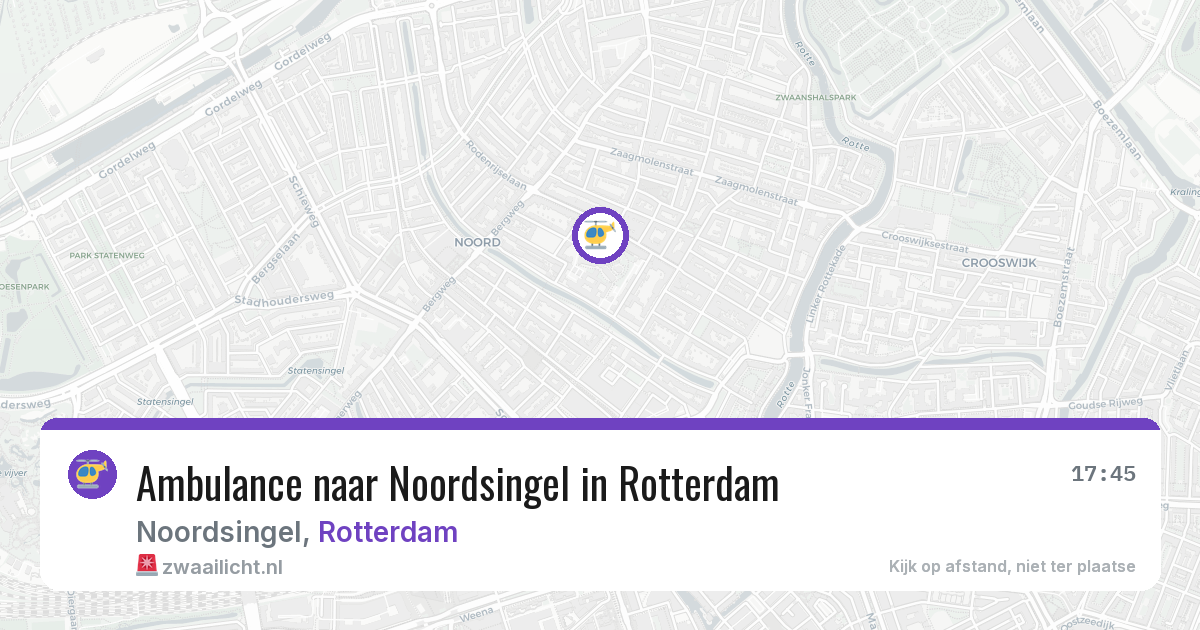Ambulance naar Noordsingel in Rotterdam — 14 jul 2026
