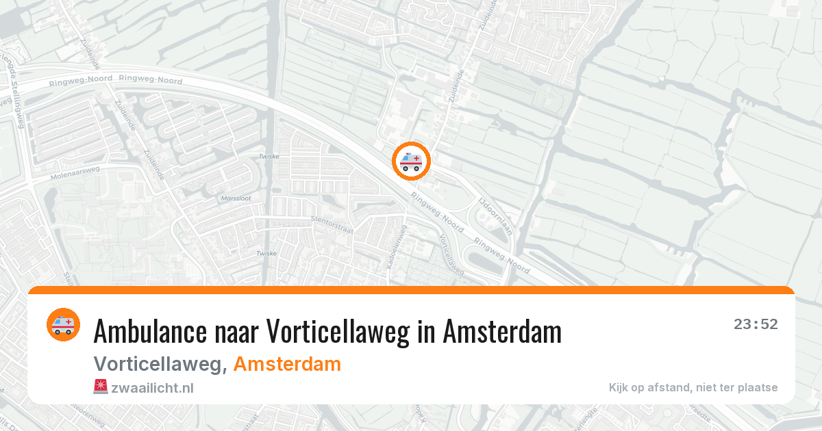 Ambulance naar Vorticellaweg in Amsterdam — 15 jul 2026