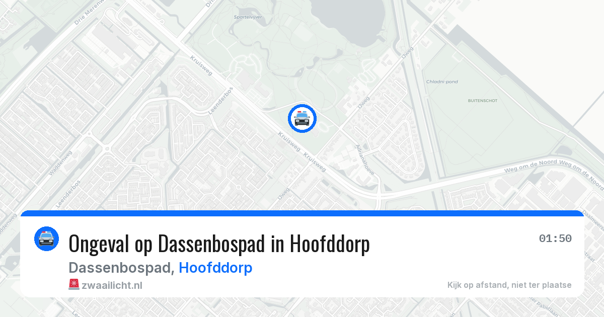 Ongeval op Dassenbospad in Hoofddorp — 11 apr 2026