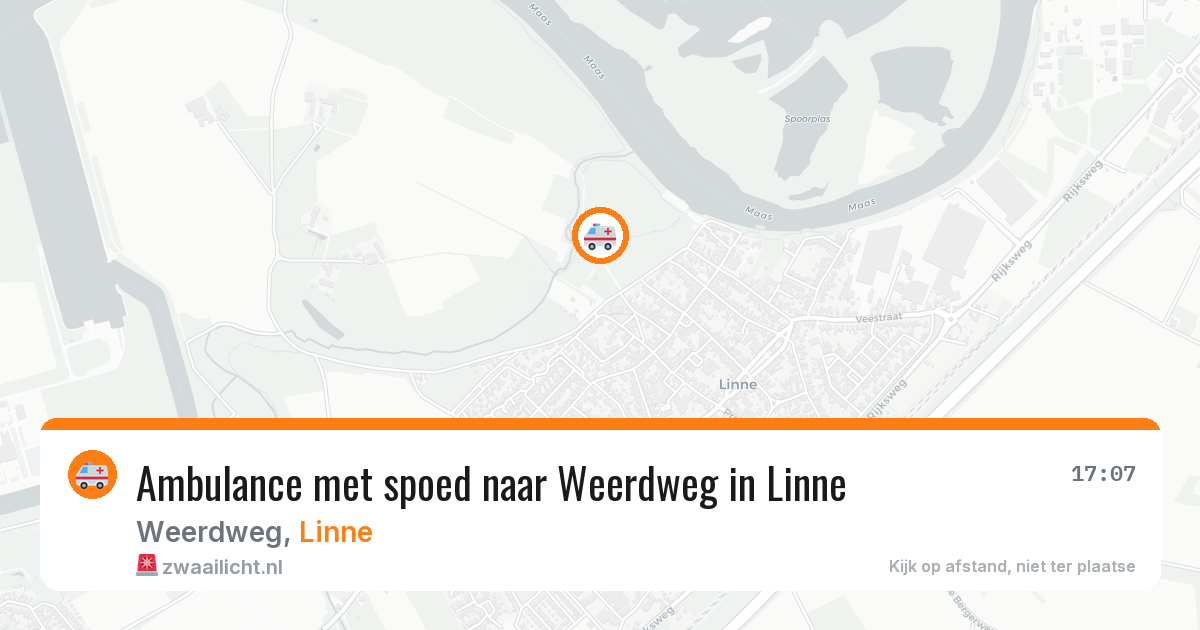 Ambulance met spoed naar Weerdweg in Linne — 25 feb 2026