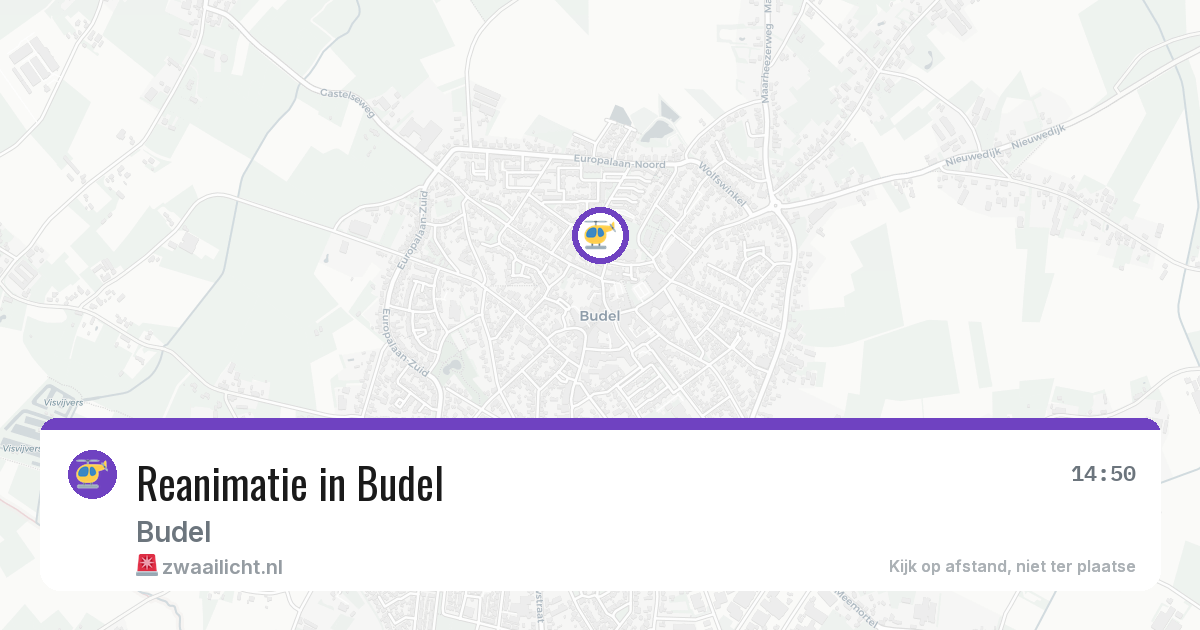 Reanimatie in Budel — 14 jul 2026