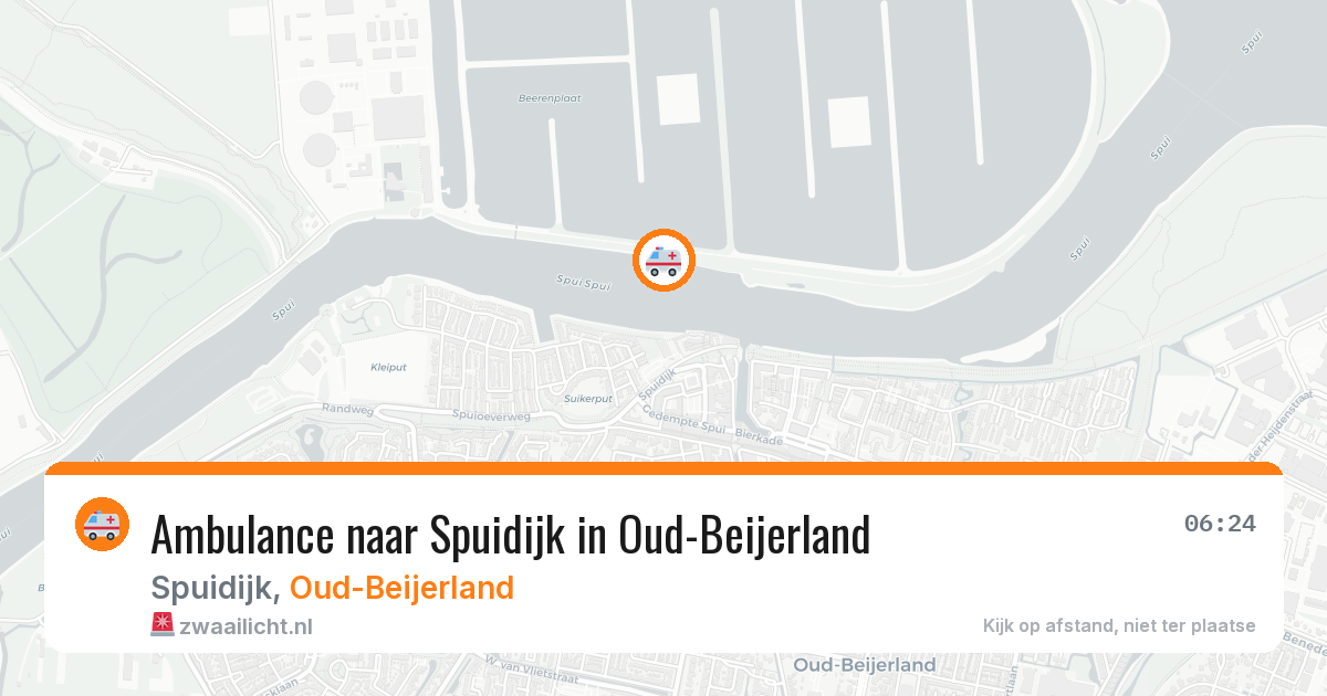 Ambulance naar Spuidijk in Oud-Beijerland — 22 mei 2026