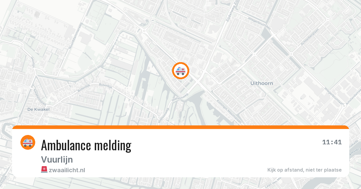 Ambulance melding — 17 apr 2026