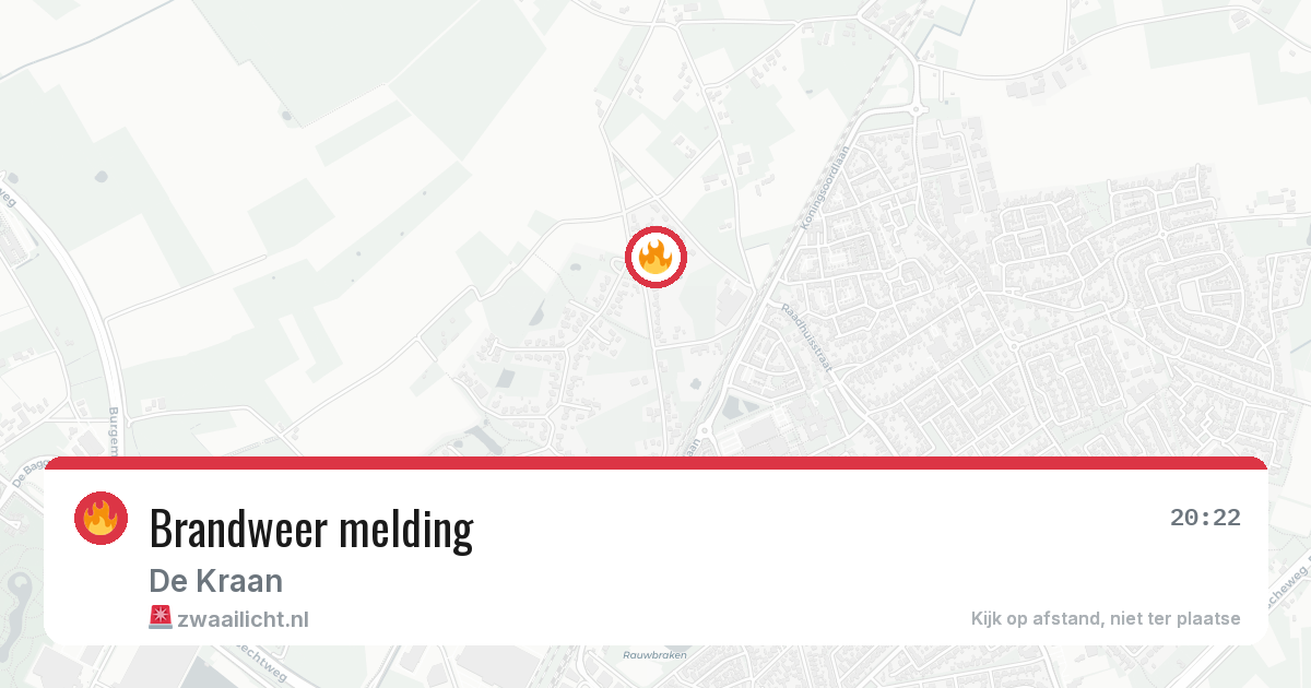 Brandweer melding — 18 apr 2026