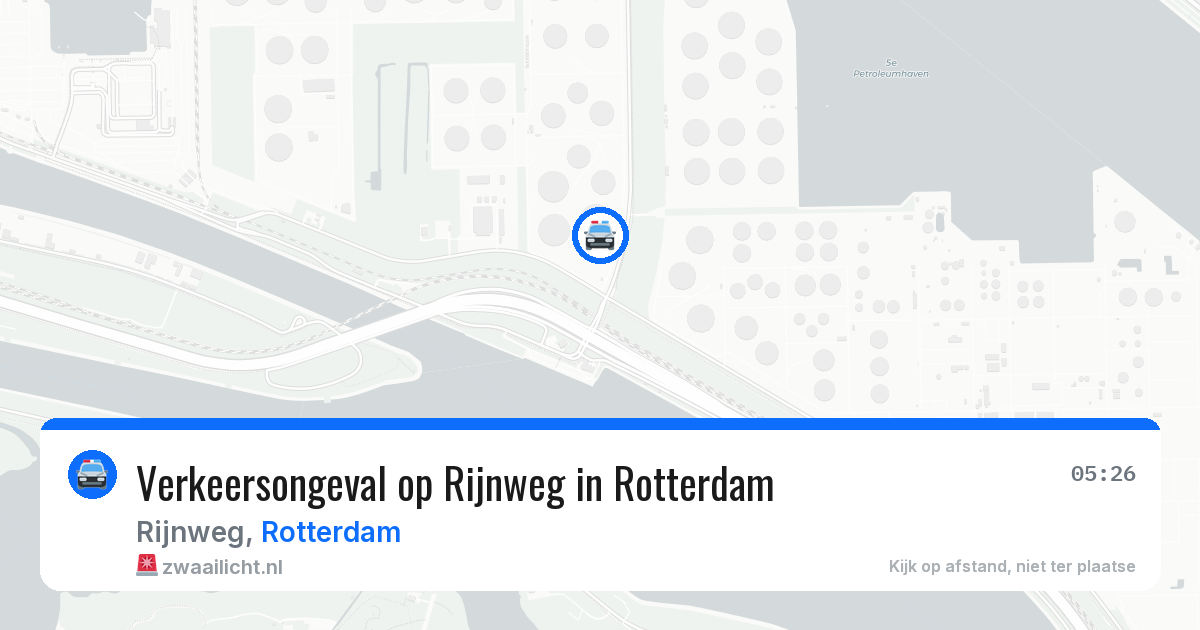 Verkeersongeval op Rijnweg in Rotterdam — 16 apr 2026