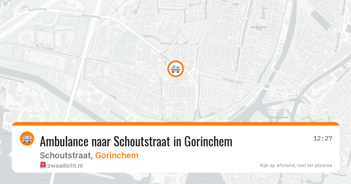 Ambulance naar Schoutstraat in Gorinchem — 30 jul 2026