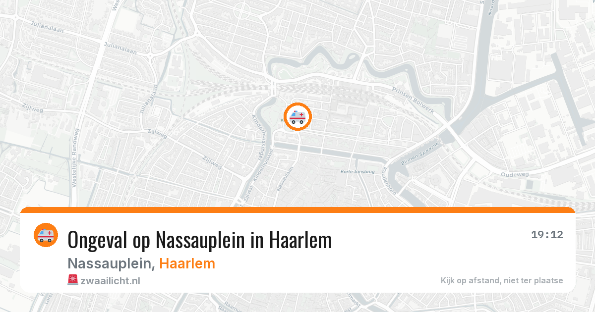 Ongeval op Nassauplein in Haarlem — 26 mrt 2026