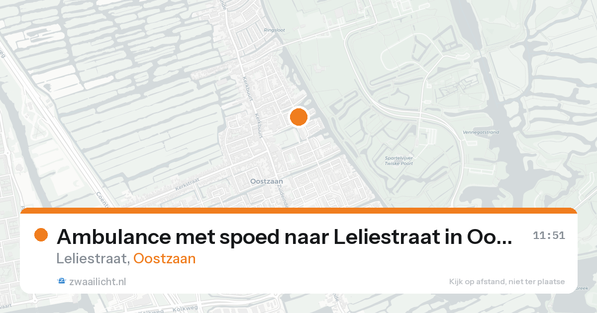 Ambulance met spoed naar Leliestraat in Oostzaan — 17 aug 2026