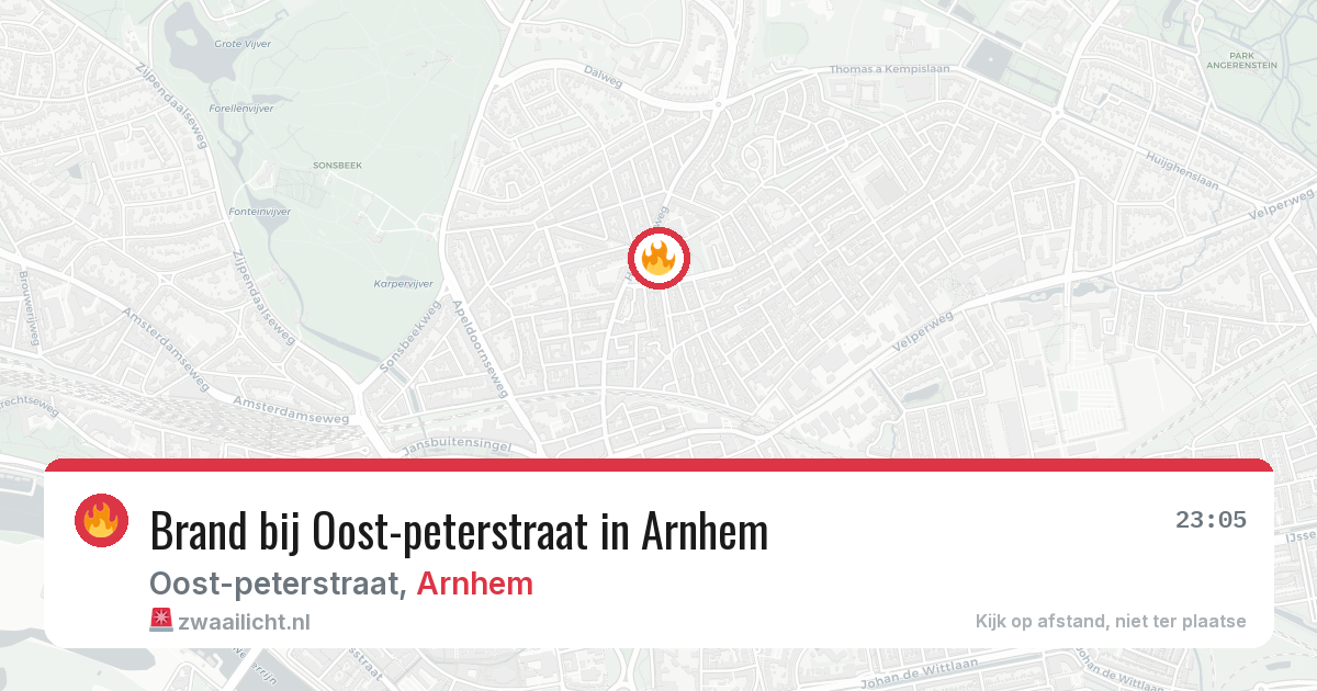 Brand bij Oost-peterstraat in Arnhem — 14 feb 2026