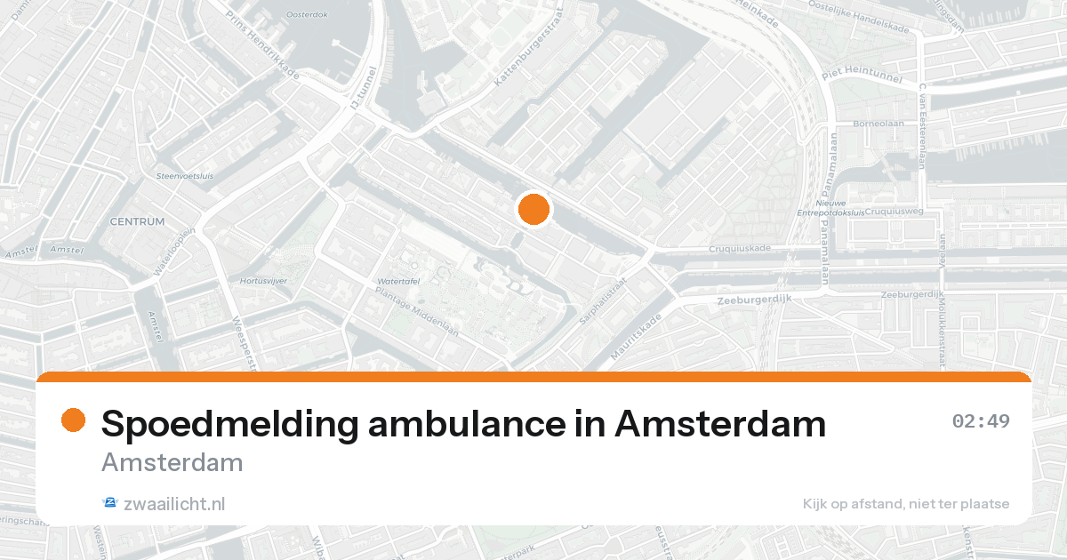 Spoedmelding ambulance in Amsterdam — 16 aug 2026