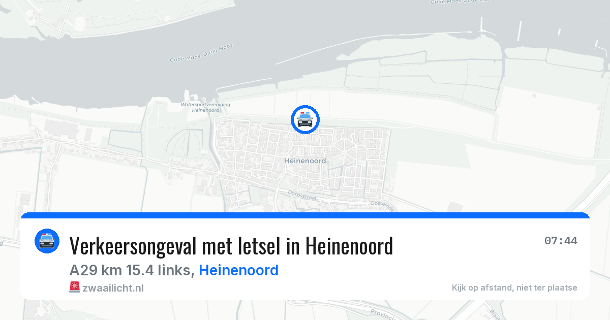 Verkeersongeval met letsel in Heinenoord — 18 mei 2026