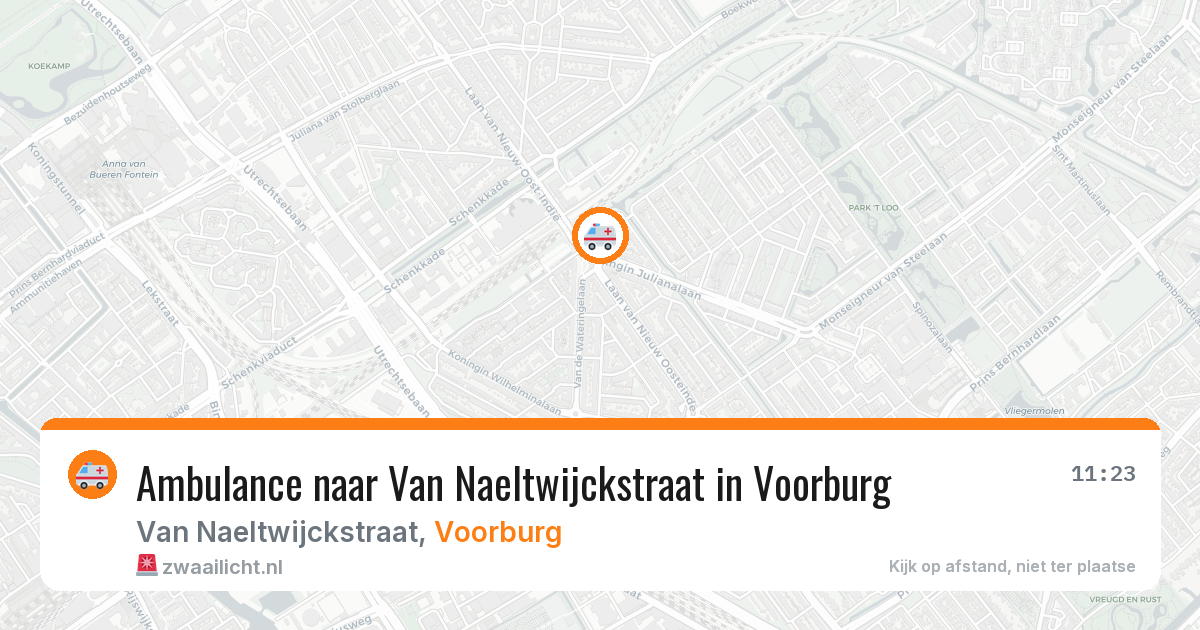 Ambulance naar Van Naeltwijckstraat in Voorburg — 27 feb 2026