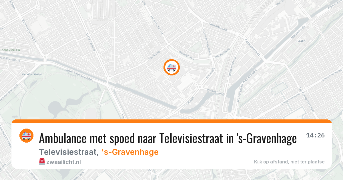 Ambulance met spoed naar Televisiestraat in 's-Gravenhage — 28 jan 2026