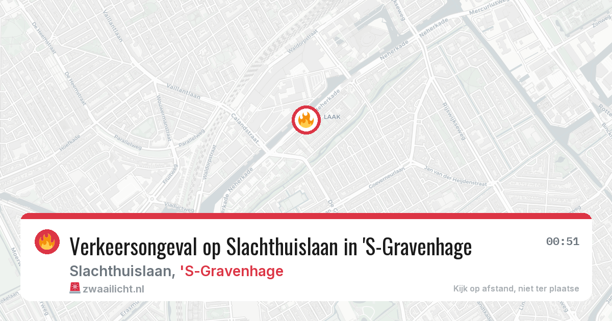 Verkeersongeval op Slachthuislaan in 'S-Gravenhage — 26 apr 2026