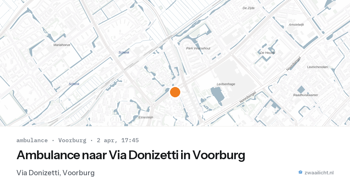 Ambulance naar Via Donizetti in Voorburg — 28 feb 2026