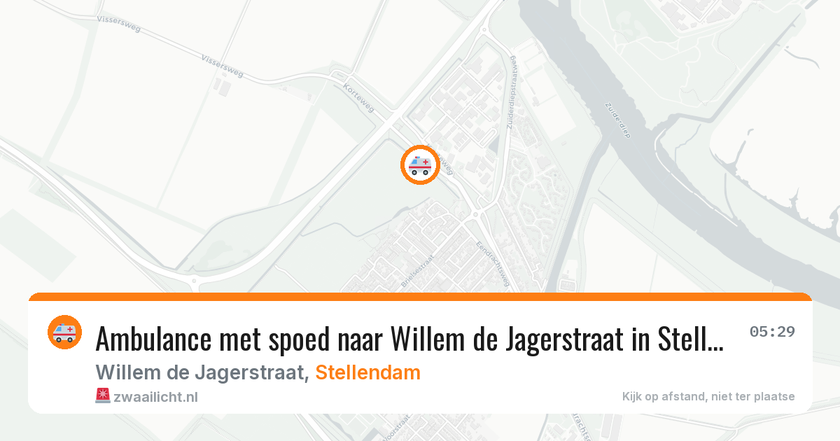 Ambulance met spoed naar Willem de Jagerstraat in Stellendam — 29 jan 2026