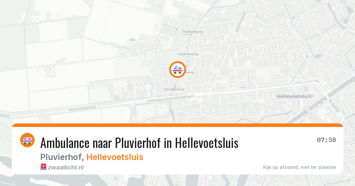 Ambulance naar Pluvierhof in Hellevoetsluis — 16 mei 2026