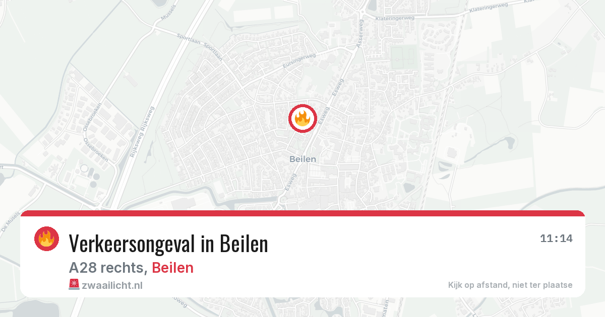 Verkeersongeval in Beilen — 26 jun 2026