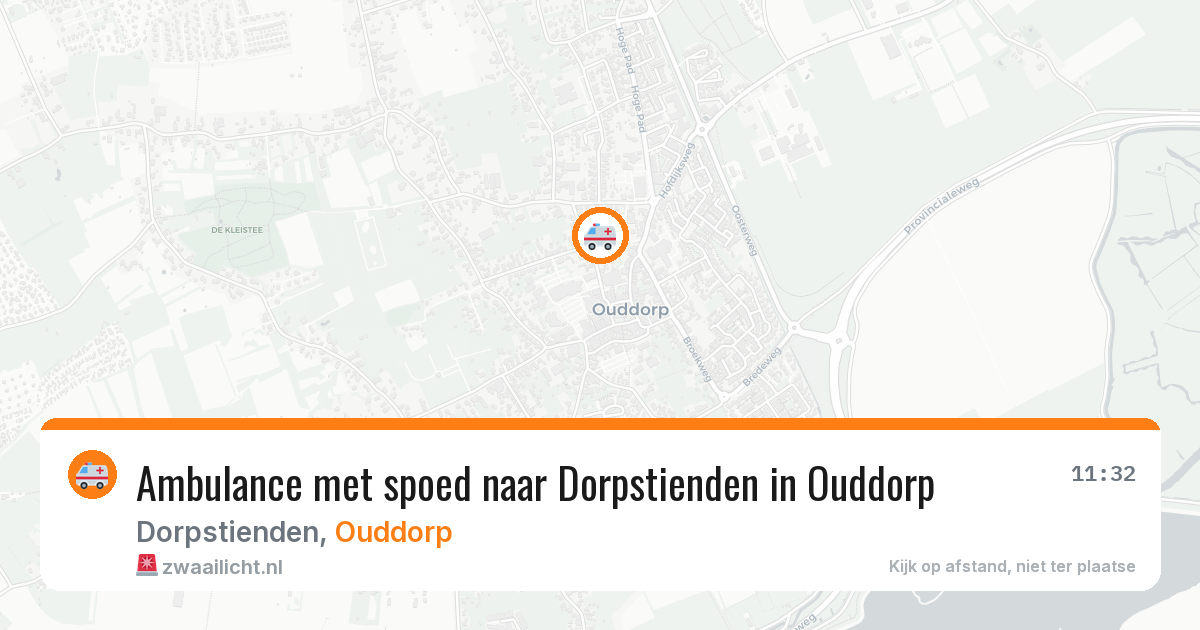 Ambulance met spoed naar Dorpstienden in Ouddorp — 2 apr 2026