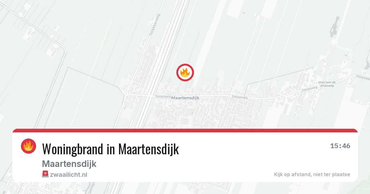 Woningbrand in Maartensdijk — 5 jul 2026