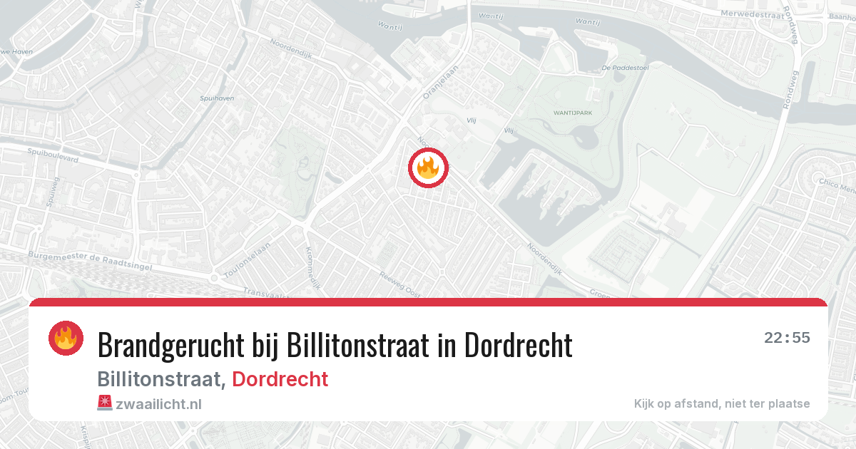 Brandgerucht bij Billitonstraat in Dordrecht — 27 mrt 2026