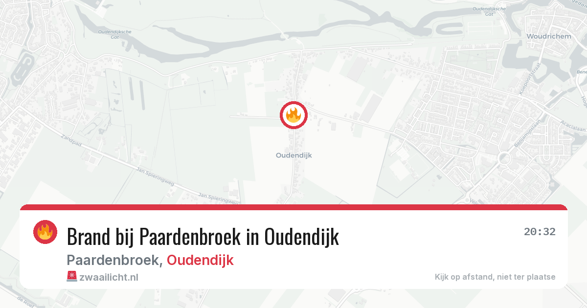 Brand bij Paardenbroek in Oudendijk — 26 jun 2026