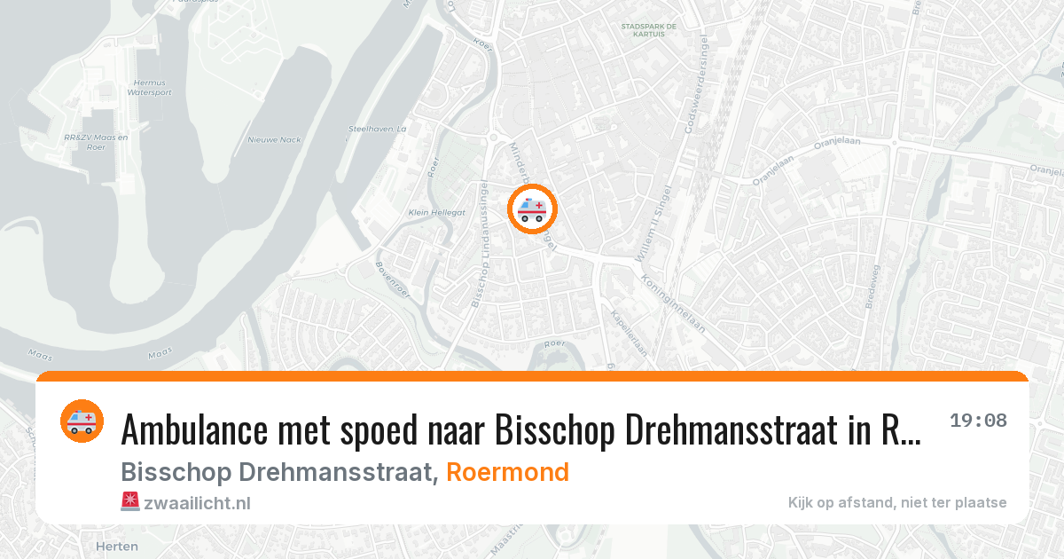 Ambulance met spoed naar Bisschop Drehmansstraat in Roermond — 30 apr 2026