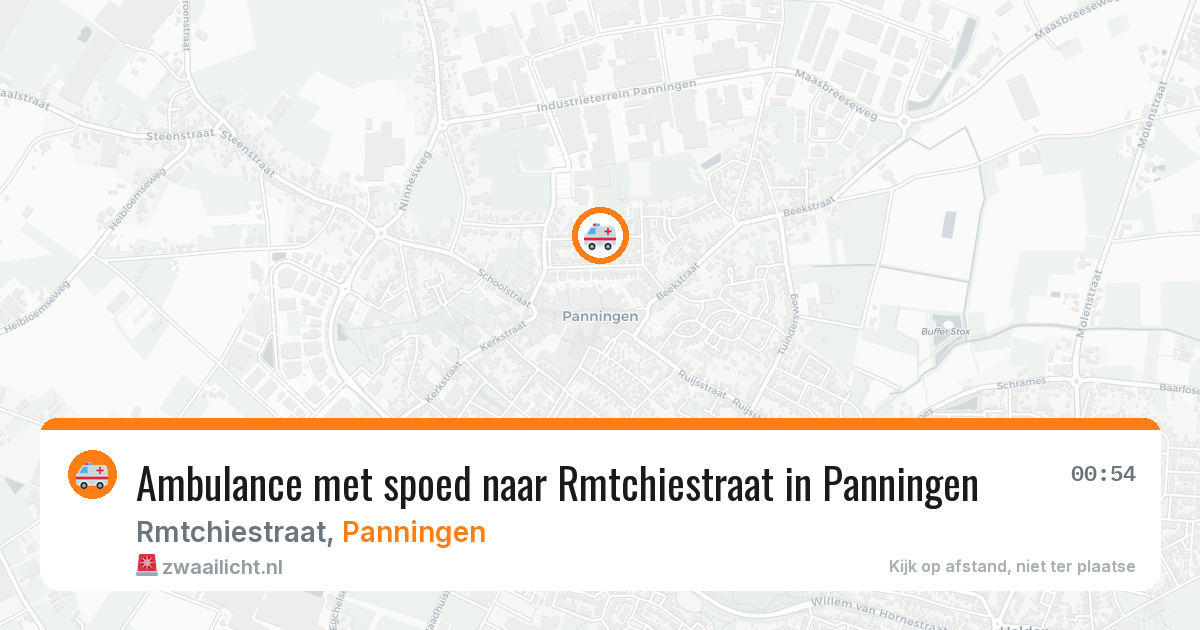 Ambulance met spoed naar Rmtchiestraat in Panningen — 18 jun 2026