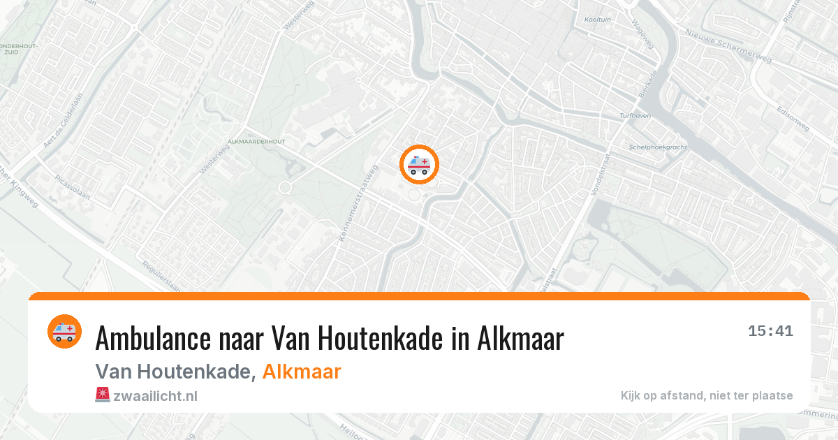 Ambulance naar Van Houtenkade in Alkmaar — 20 mrt 2026