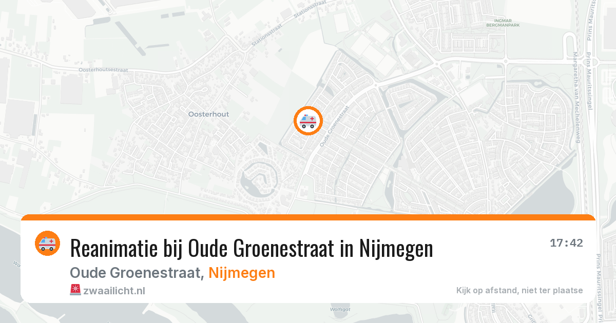 Reanimatie bij Oude Groenestraat in Nijmegen — 2 apr 2026