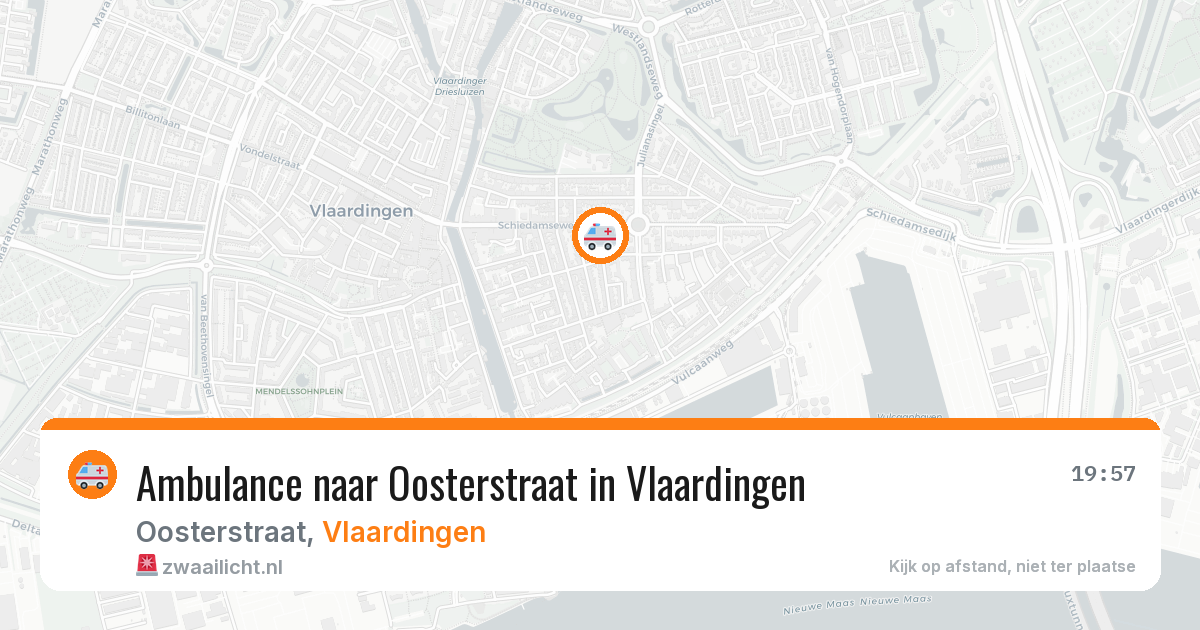 Ambulance naar Oosterstraat in Vlaardingen — 8 apr 2026