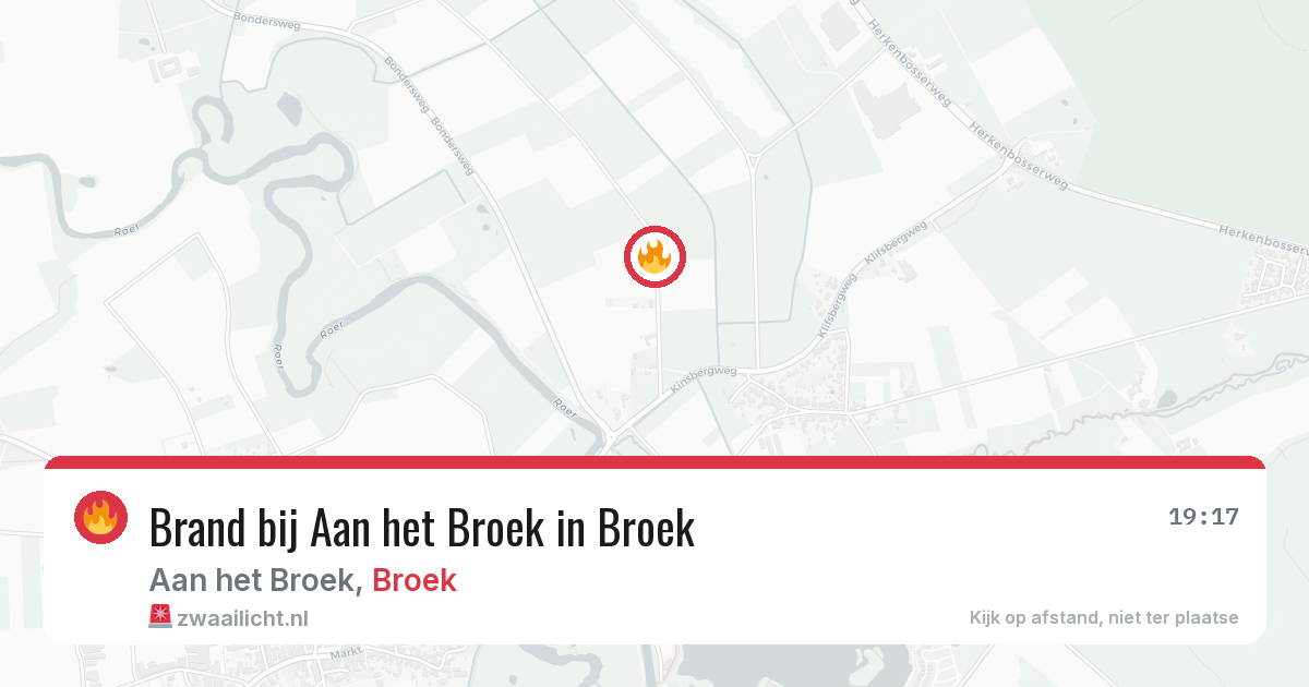 Brand bij Aan het Broek in Broek — 28 mei 2026