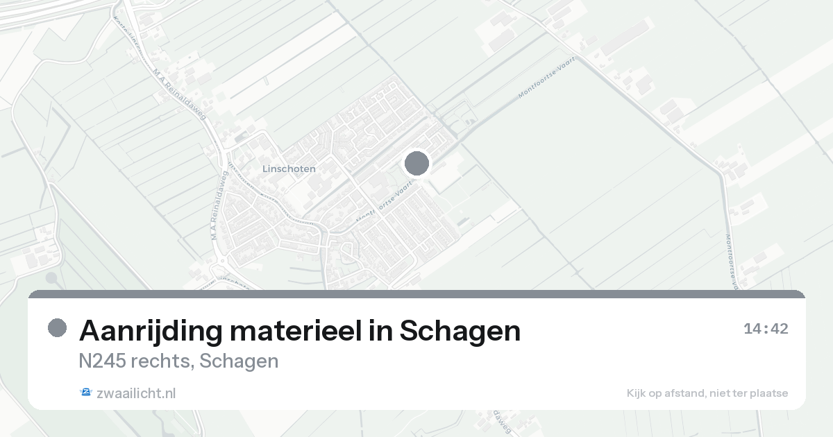 Aanrijding materieel in Schagen — 7 feb 2026