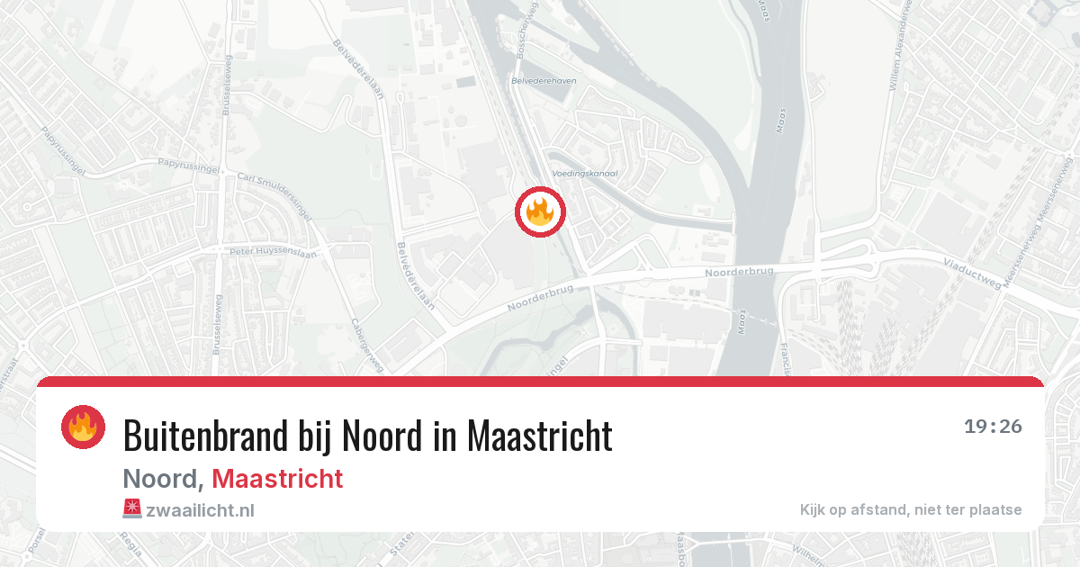 Buitenbrand bij Noord in Maastricht — 30 jun 2026