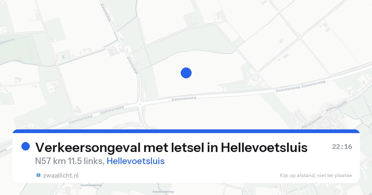 Verkeersongeval met letsel in Hellevoetsluis — 25 aug 2026
