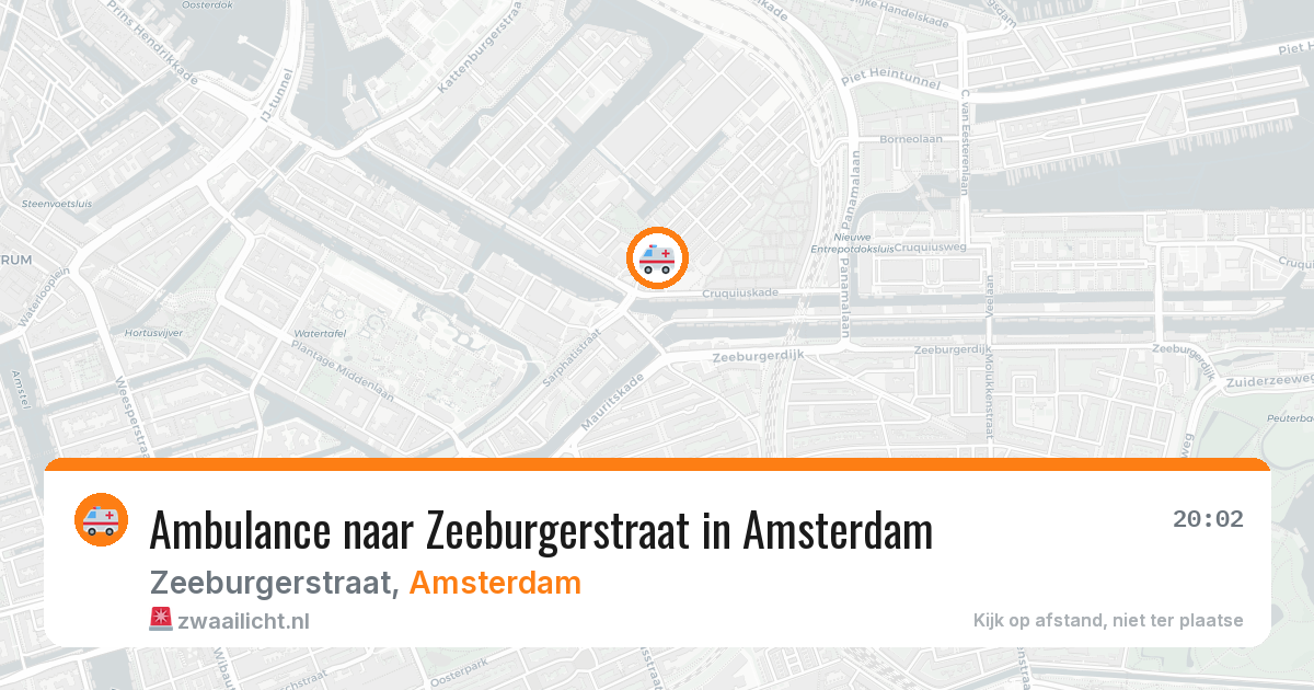 Ambulance naar Zeeburgerstraat in Amsterdam — 10 apr 2026
