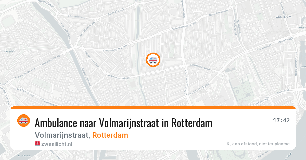 Ambulance naar Volmarijnstraat in Rotterdam — 7 mrt 2026