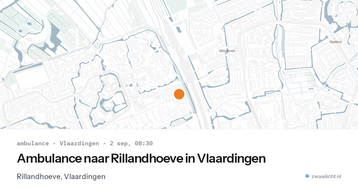 Ambulance naar Rillandhoeve in Vlaardingen — 2 sep 2026