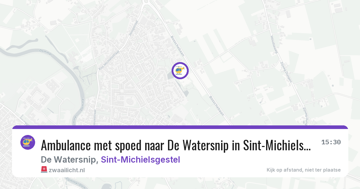 Ambulance met spoed naar De Watersnip in Sint-Michielsgestel — 11 feb 2026