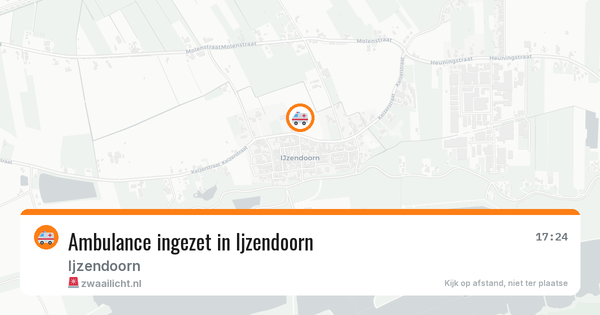 Ambulance ingezet in Ijzendoorn — 11 mrt 2026